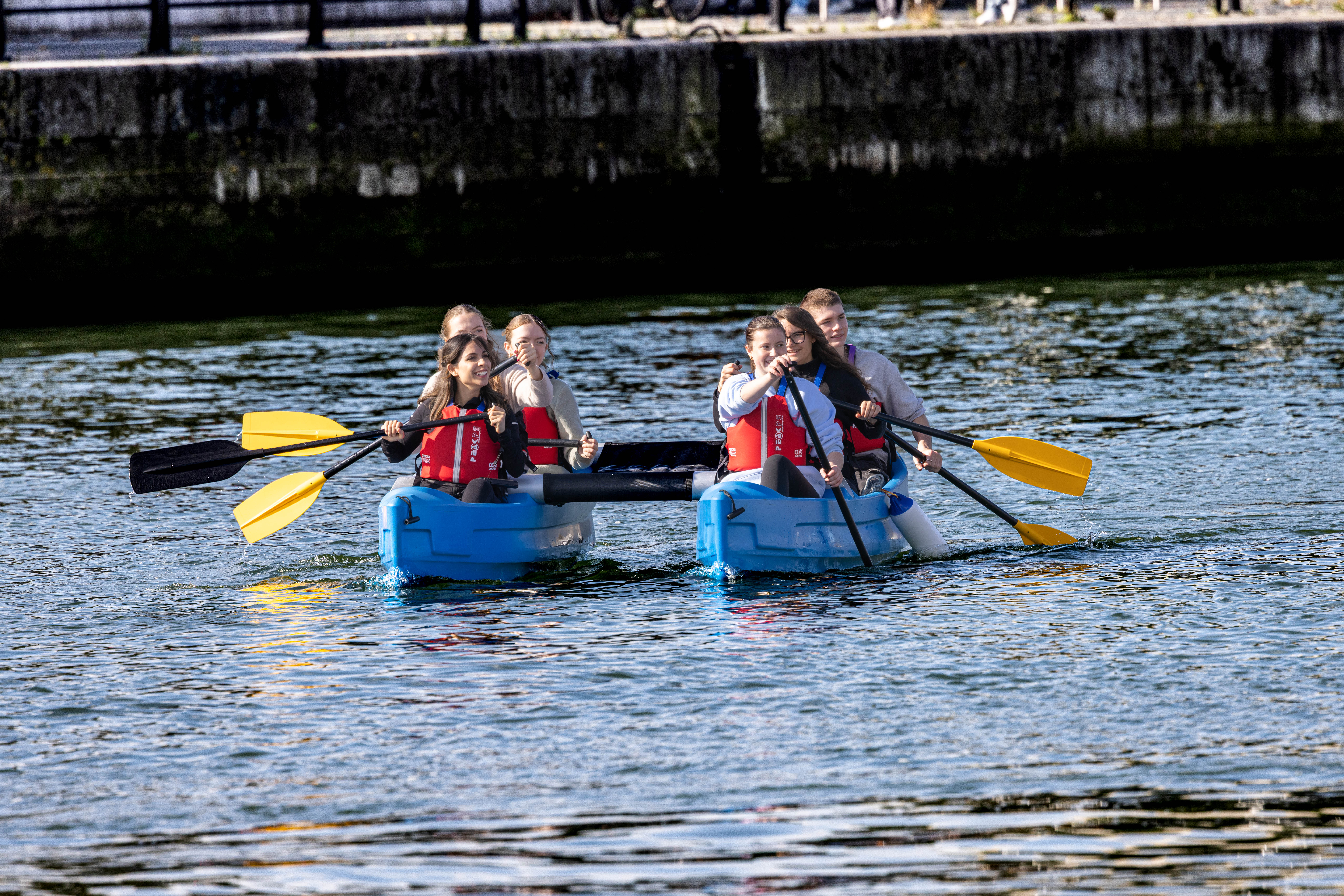 kids camp at the Liffey River