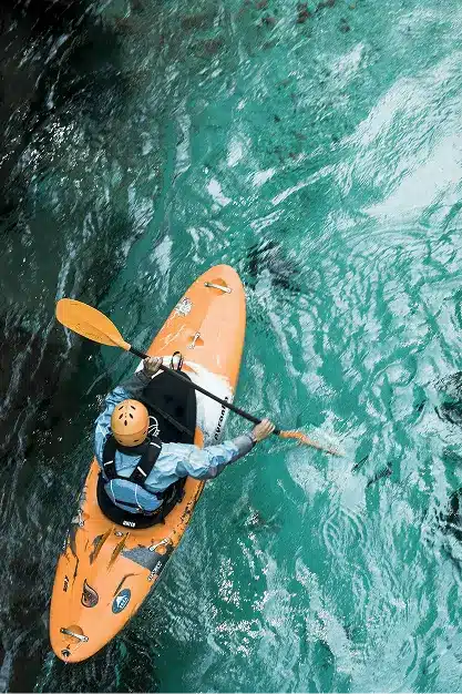 Kayaker in river - H2QO WaterSports